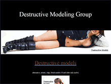 Tablet Screenshot of destructivemodelinggroup.com